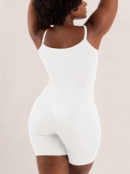 Shaperwear Essentials All Day Every Day Scoop Neck Mid-Thigh Bodysuit