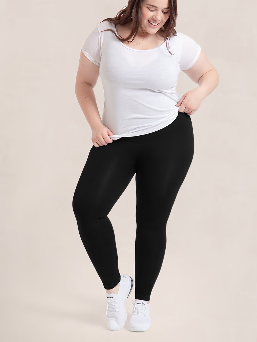 Essentials Seamless Comfort Mid-Waist Shaping Leggings