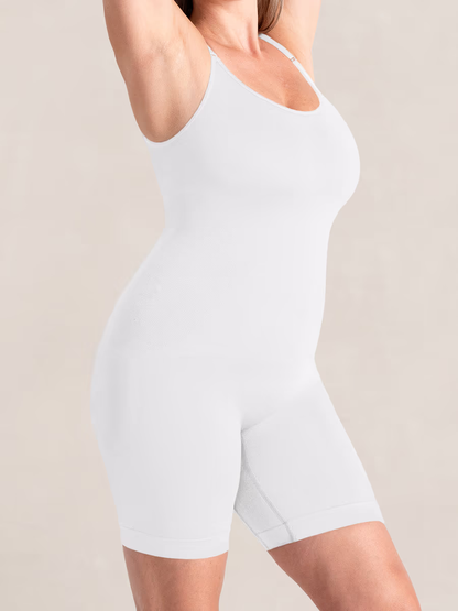 Shaperwear Essentials All Day Every Day Scoop Neck Mid-Thigh Bodysuit